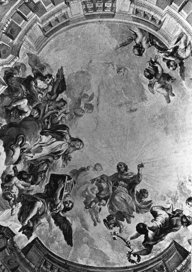 figure allegoriche femminili/ Ss. Concezione (decorazione pittorica) di Melani Giuseppe, Melani Francesco, Donati Jacopo (sec. XVIII)