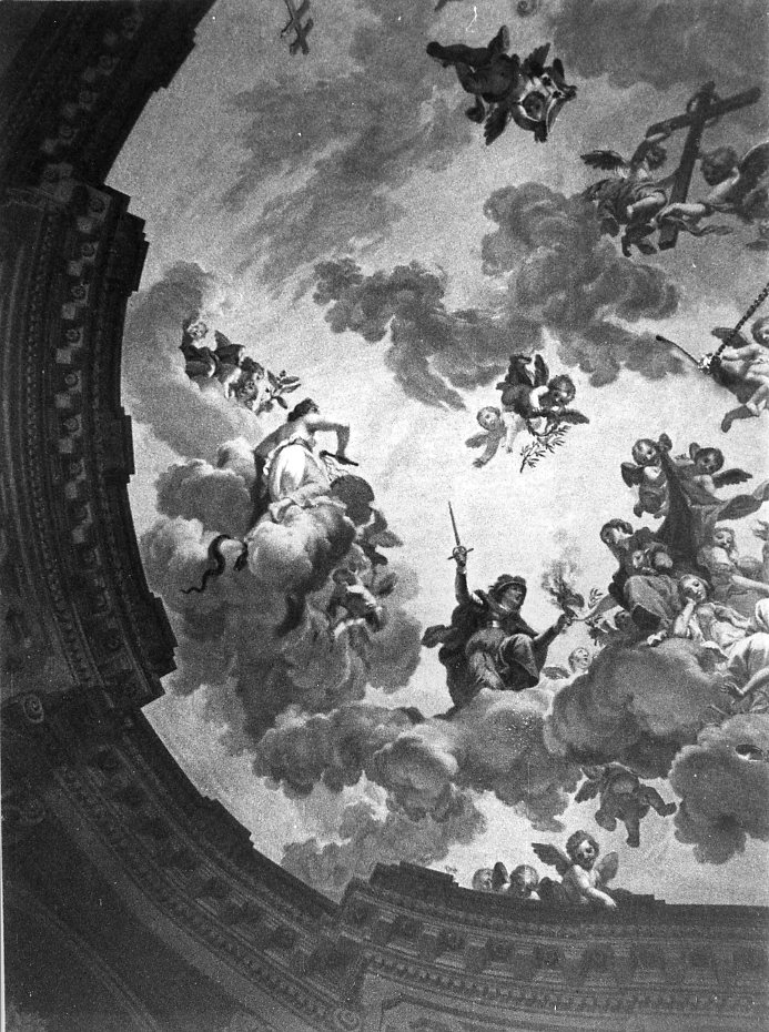 putti/ allegorie/ quadrature (decorazione pittorica) di Tempesti Giovanni Battista (sec. XVIII)
