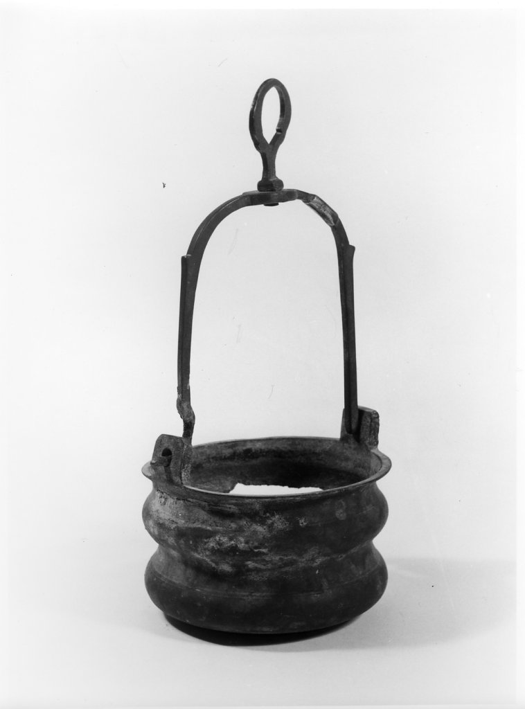 secchiello per l'acqua benedetta - bottega toscana (sec. XVI, sec. XVII)