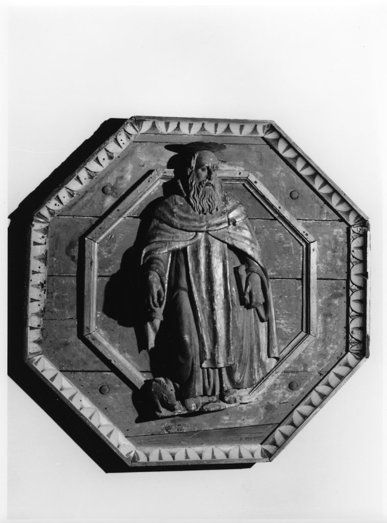 S. Antonio Abate (rilievo) - bottega toscana (sec. XVI)