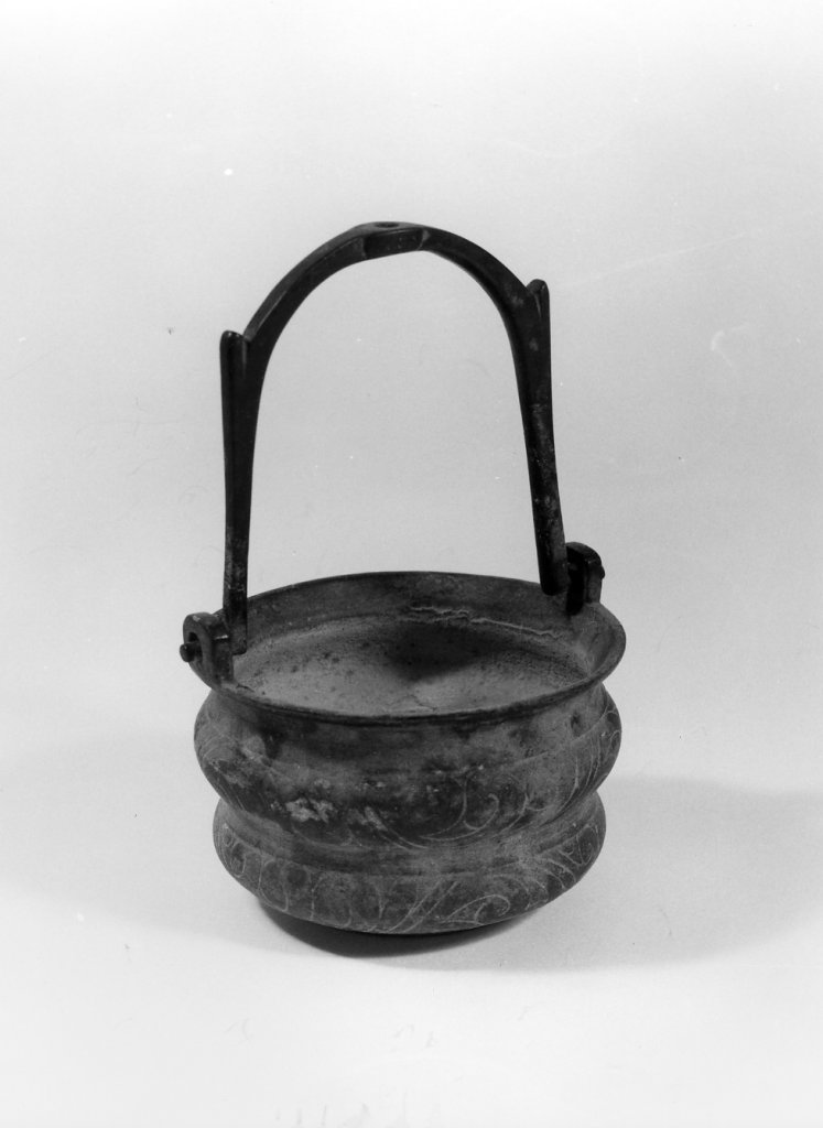 secchiello per l'acqua benedetta - bottega toscana (sec. XVII)