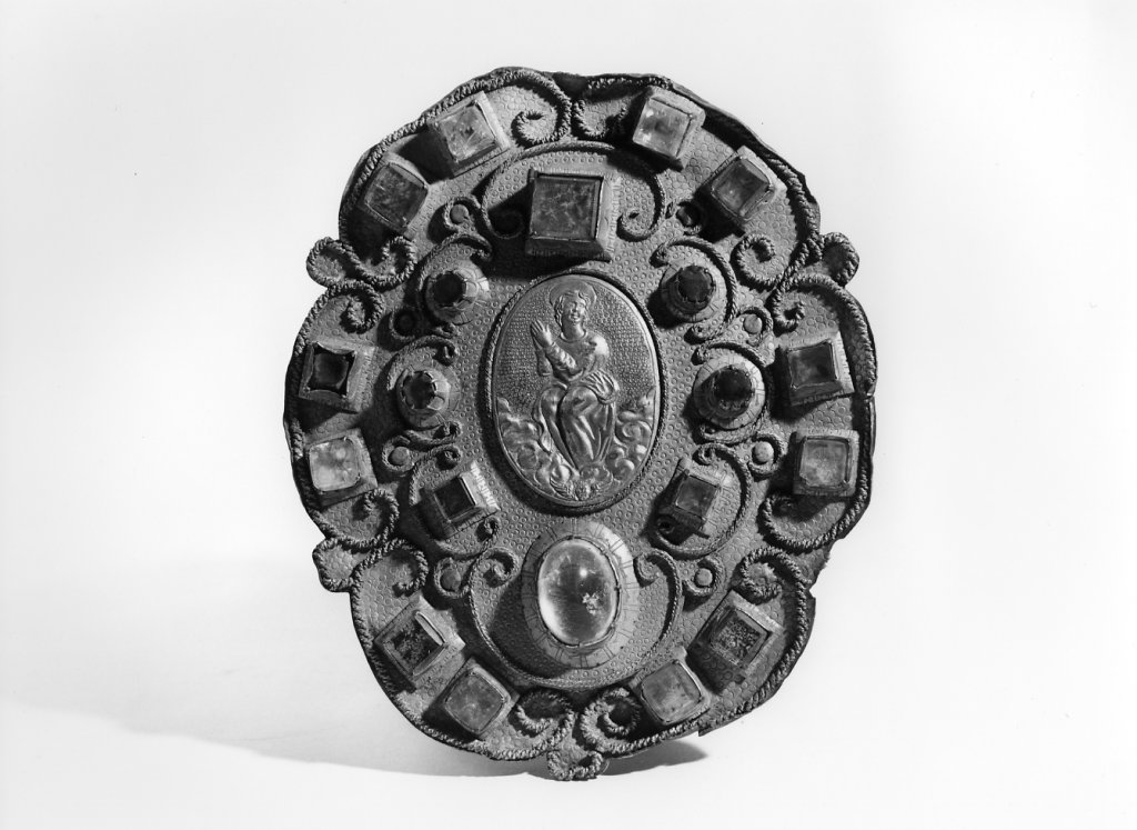 Madonna Assunta (fermaglio di piviale) - bottega toscana (sec. XVII)