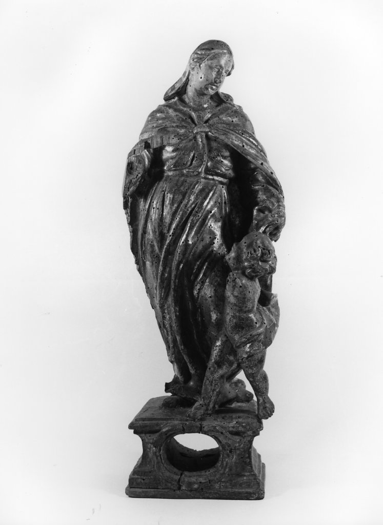 Madonna con Bambino (reliquiario - a statuetta) - bottega toscana (inizio sec. XVII)