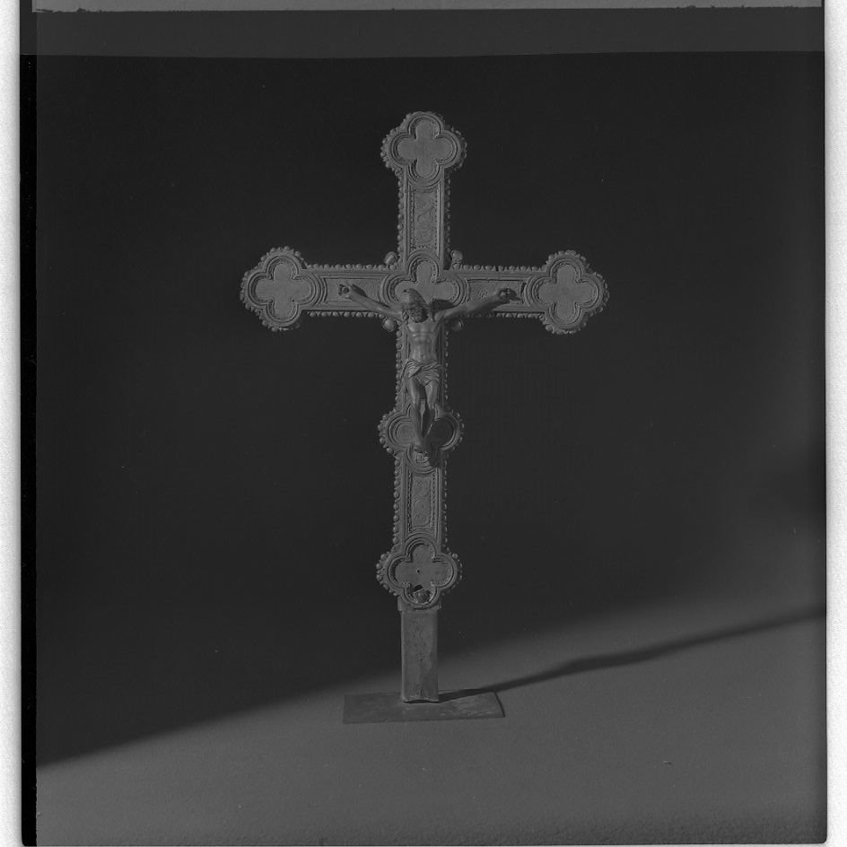 Cristo crocifisso (croce processionale) - bottega toscana (sec. XV)