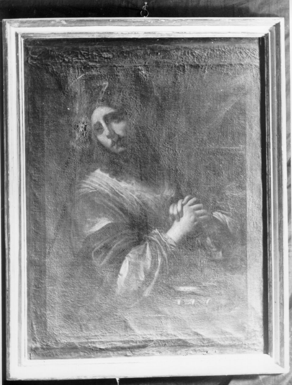 Santa Prassede raccoglie il Sangue dei martiri (dipinto) - bottega toscana (sec. XVII)