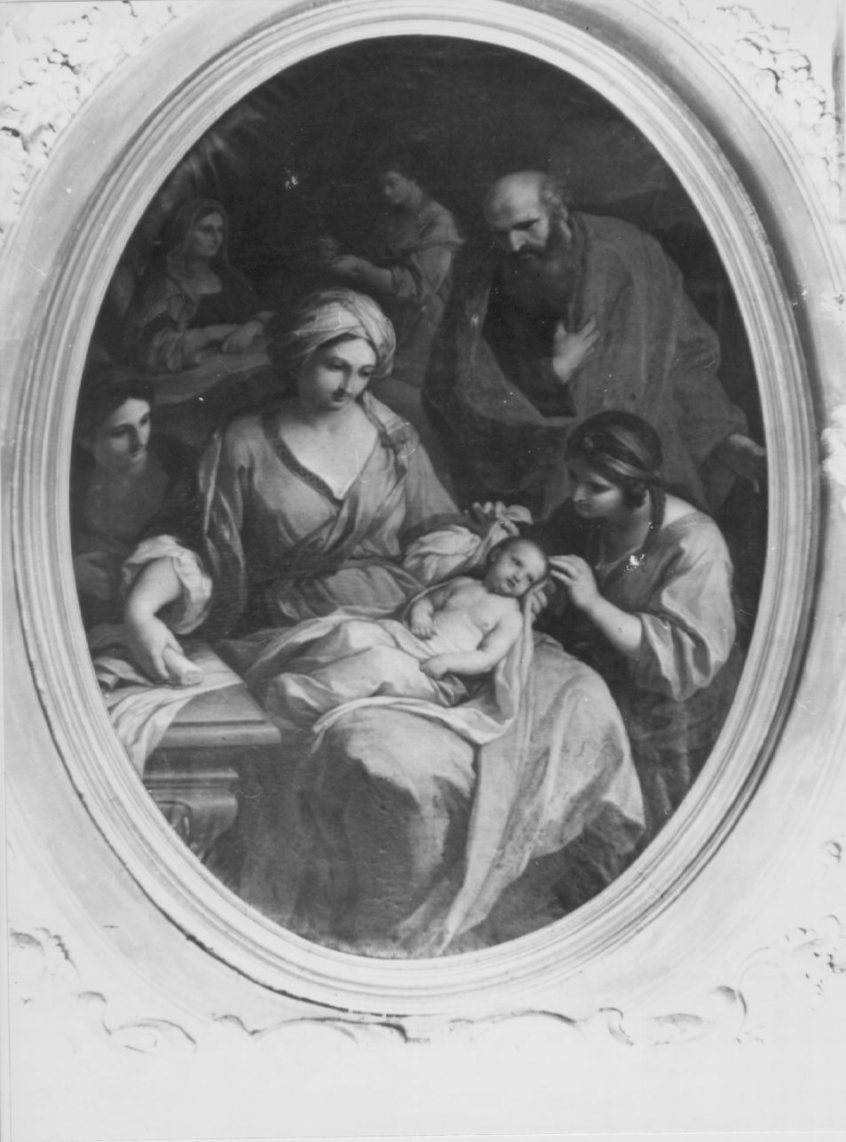 nascita di Maria Vergine (dipinto) di Bottani Giuseppe (sec. XVIII)