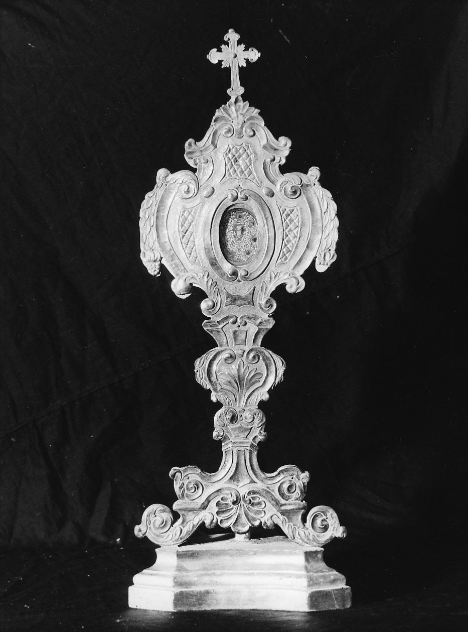 reliquiario-ostensorio, serie - bottega italiana (sec. XIX)