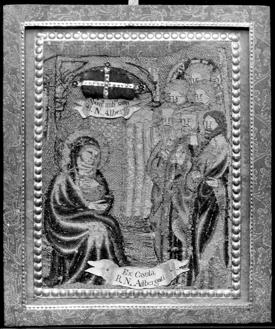 Madonna con altri personaggi (reliquia) - ambito toscano (secc. XIV/ XV)
