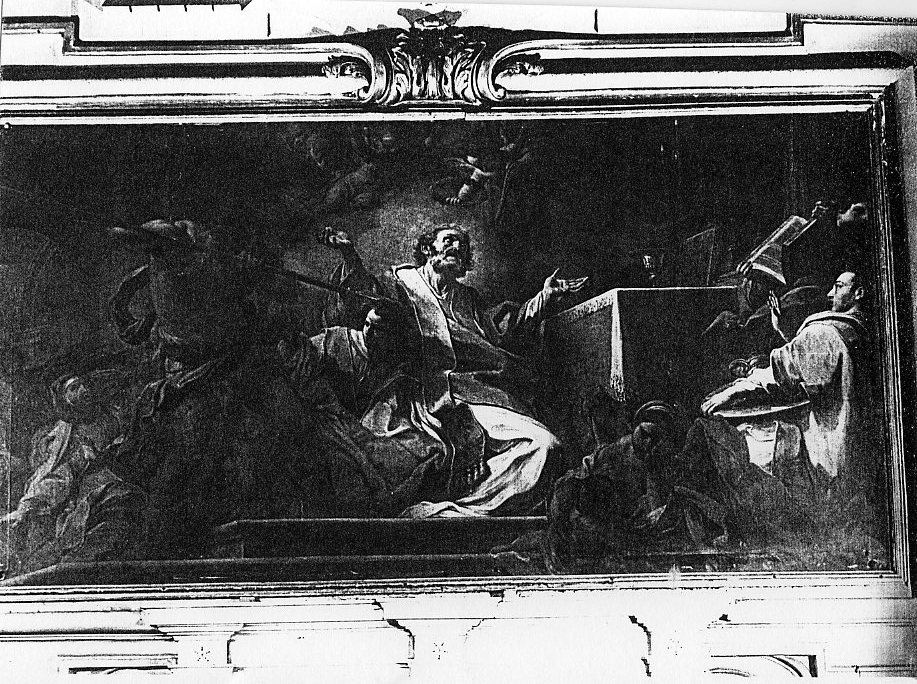 martirio di San Matteo (dipinto) di Conca Sebastiano (prima metà sec. XVIII)