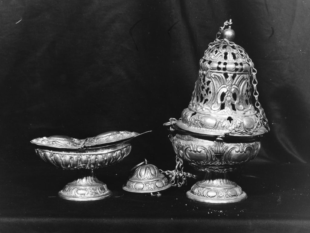 navicella portaincenso - bottega italiana (sec. XVIII)