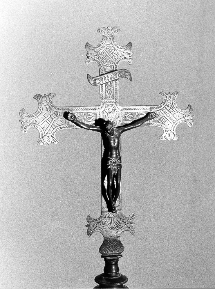 croce processionale - bottega italiana (secc. XVI/ XVII)