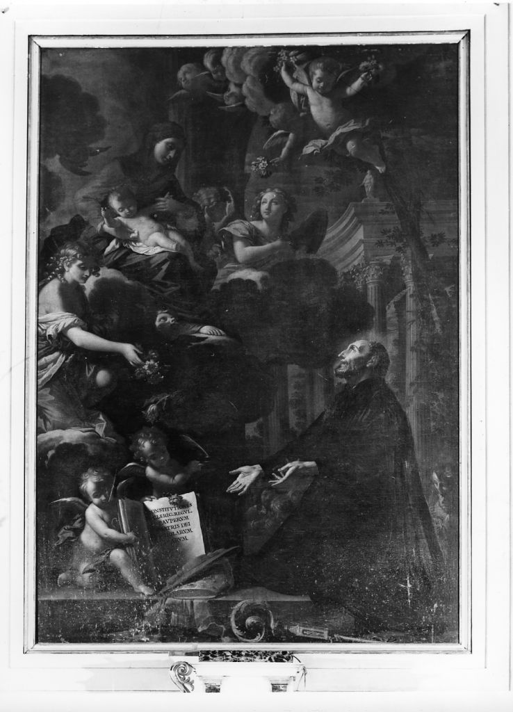 Madonna con Bambino e angeli (dipinto) di Zocchi Giuseppe (sec. XVIII)