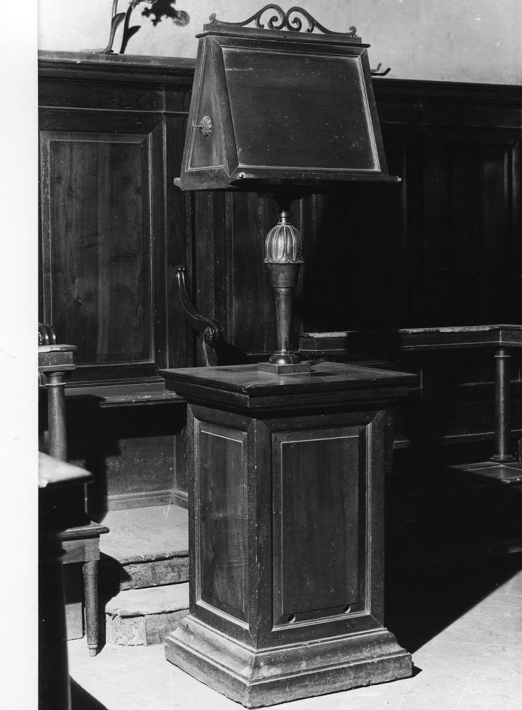 leggio - bottega italiana (sec. XIX)