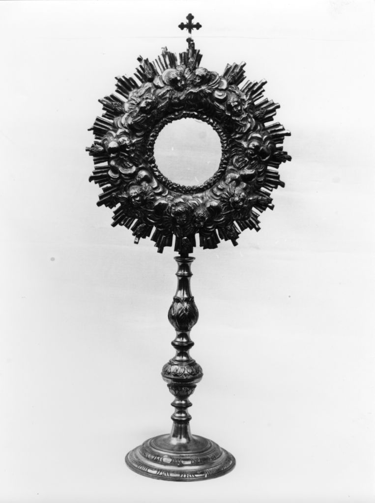 ostensorio - a raggiera - bottega toscana (fine sec. XVII)