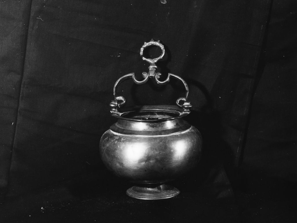 secchiello per l'acqua benedetta - bottega toscana (sec. XVII)