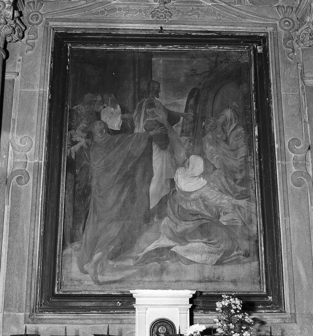 Resurrezione di Lazzaro (dipinto, opera isolata) di Guarguaglini Michelangelo (seconda metà sec. XVIII)