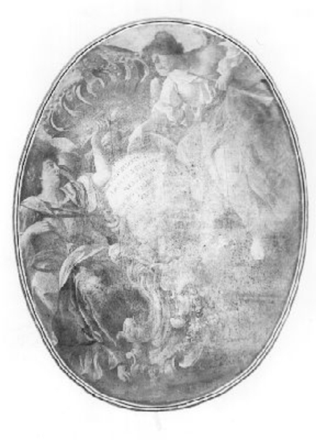allegoria della Fama e dell'Eternità (dipinto, opera isolata) di Lombardi Giovanni Domenico detto Omino (sec. XVIII)
