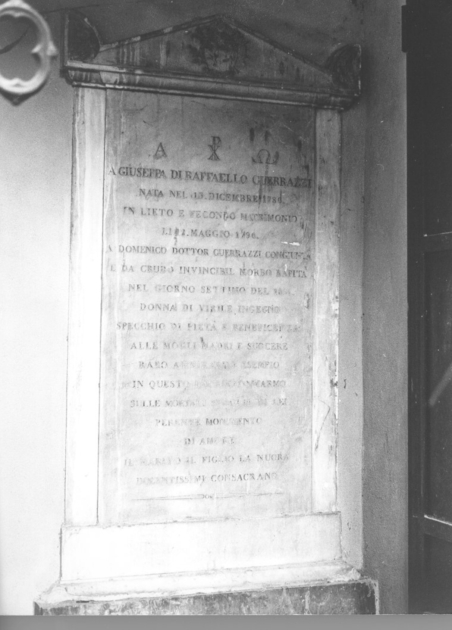 lastra - bottega italiana (sec. XIX)