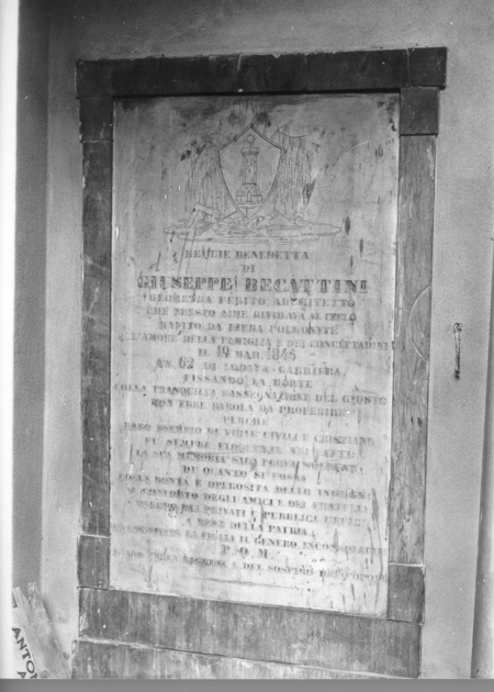 lastra - bottega italiana (sec. XIX)