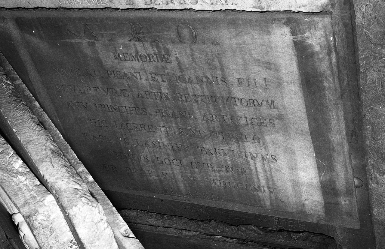 lapide - ambito italiano (sec. XIX)