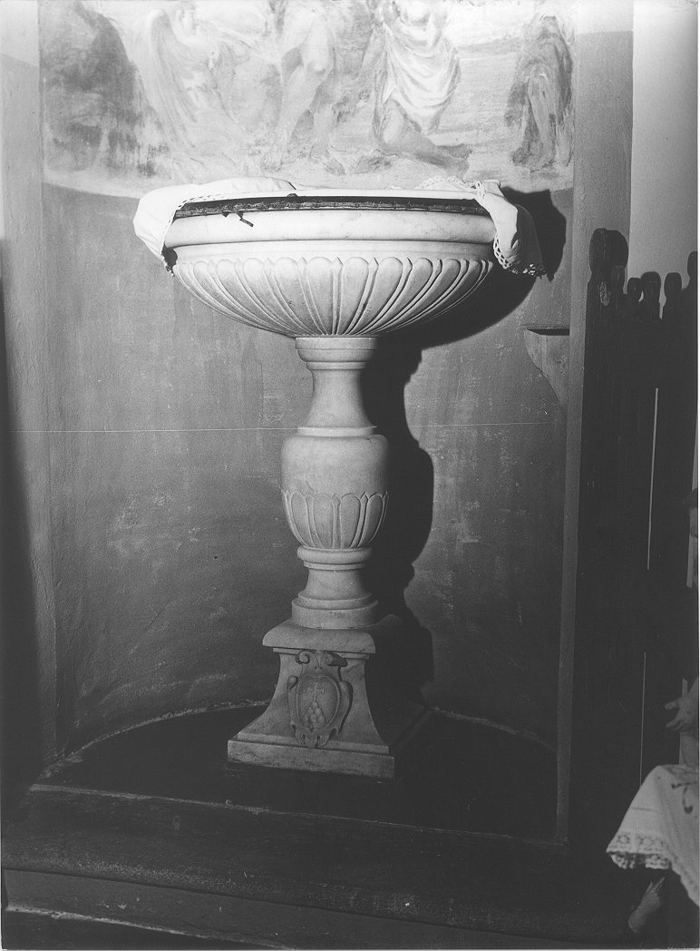 fonte battesimale - ambito toscano (sec. XVII)