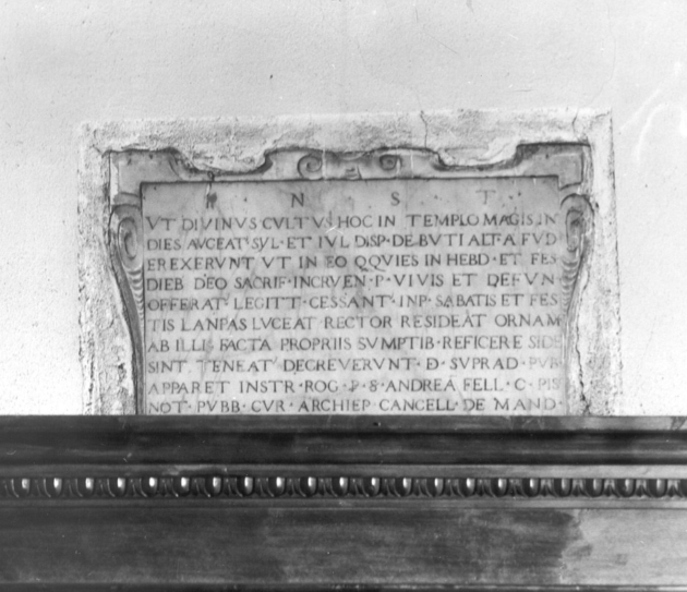 lapide - bottega toscana (sec. XVII)