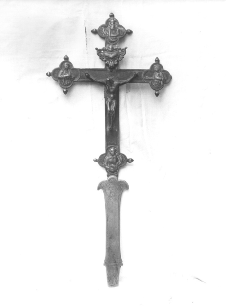 croce processionale - bottega italiana (secc. XVI/ XVIII)
