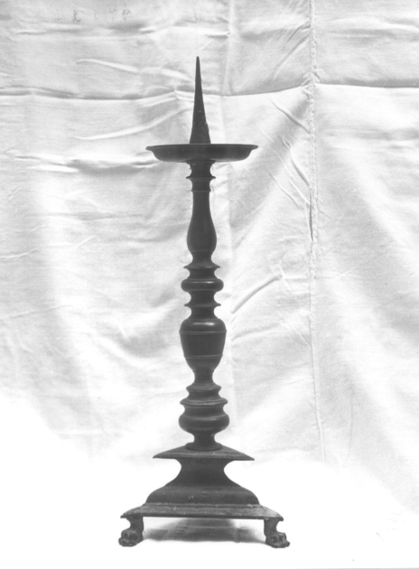 candeliere - bottega toscana (secc. XVII/ XVIII)