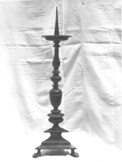 candeliere - bottega toscana (secc. XVII/ XVIII)