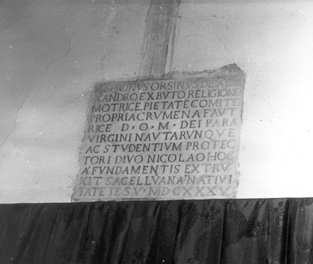 lapide commemorativa - bottega italiana (sec. XVII)