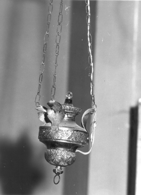 lampada pensile - bottega italiana (sec. XIX)