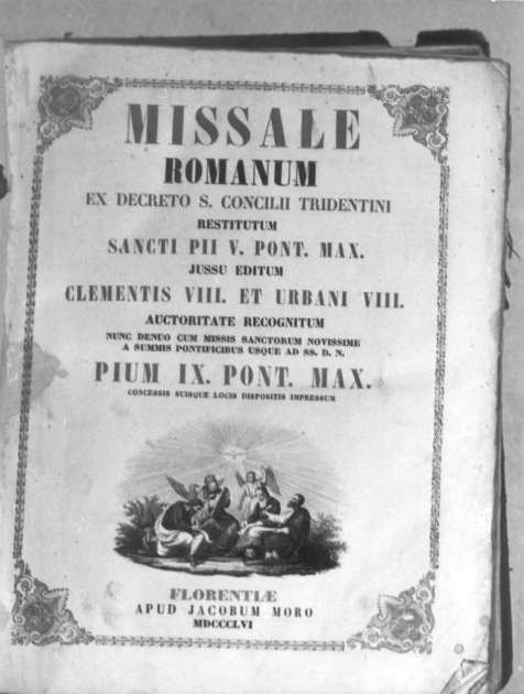 coperta di libro liturgico - bottega fiorentina (sec. XIX)