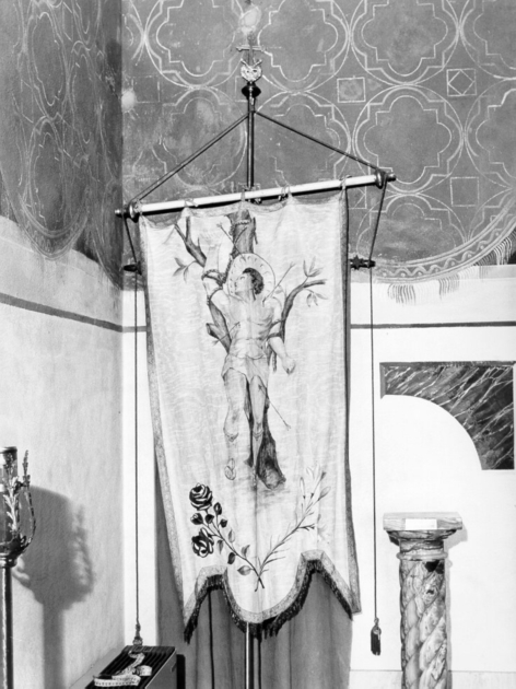 stendardo processionale - manifattura toscana (sec. XX)