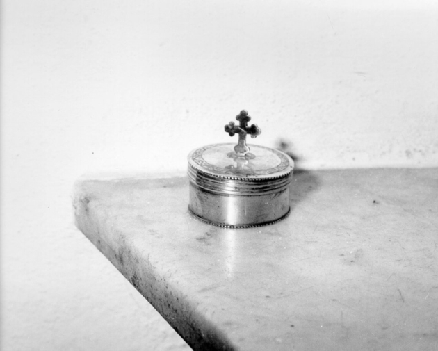 vasetto per oli santi - bottega italiana (sec. XIX)