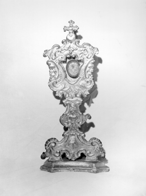 reliquiario - a ostensorio - bottega toscana (sec. XVIII)