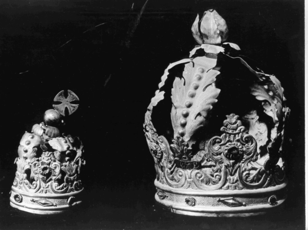 corona da statua, serie - bottega lucchese (sec. XVIII)