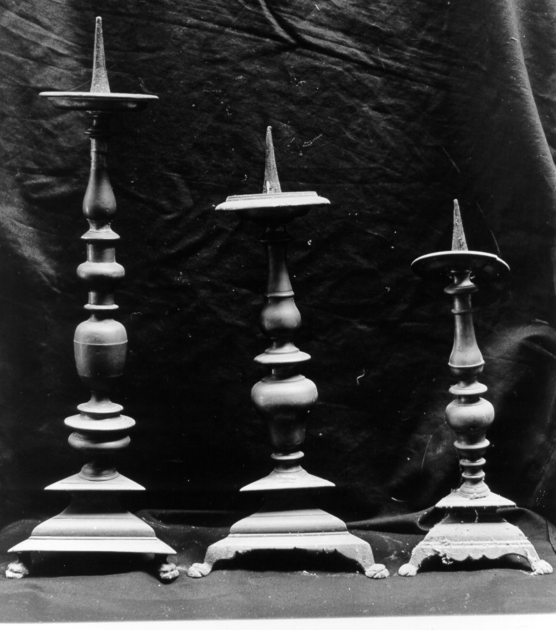 candeliere d'altare - manifattura italiana (sec. XVII)