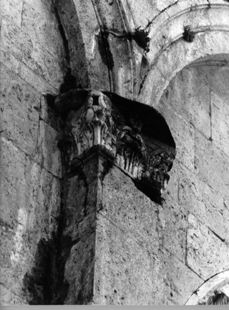 capitello di lesena - ambito italiano (ultimo quarto sec. XII)