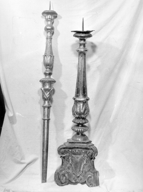 candeliere, serie - bottega italiana (sec. XIX)