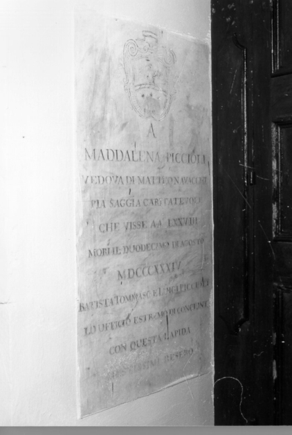 lapide - ambito toscano (sec. XIX)