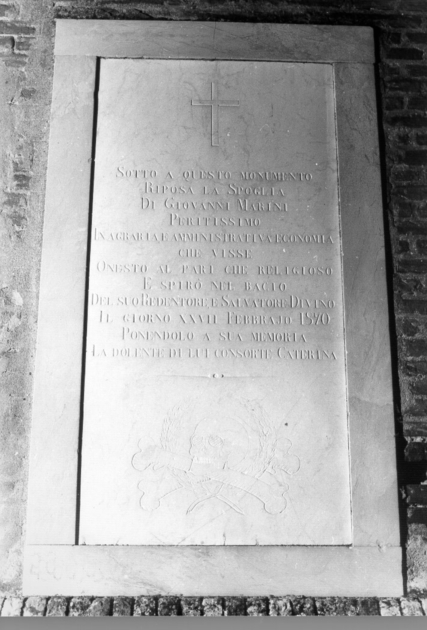 lapide - ambito toscano (sec. XIX)