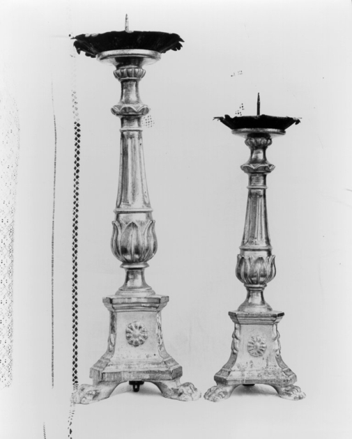 candeliere, serie - bottega toscana (inizio sec. XIX)