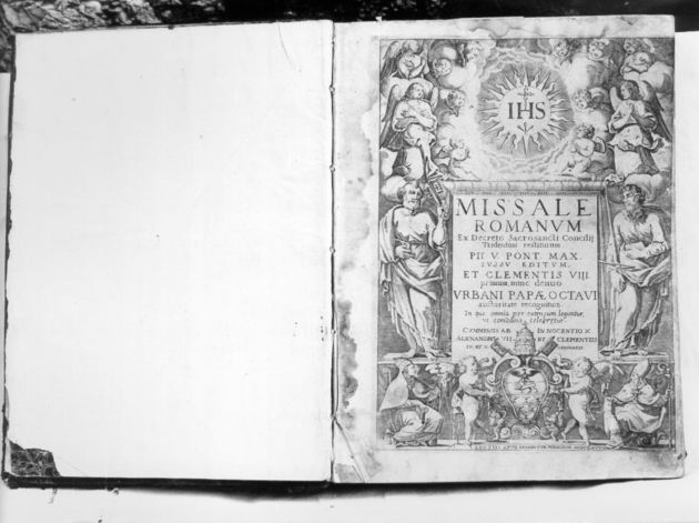 coperta di libro liturgico - ambito italiano (sec. XVII)