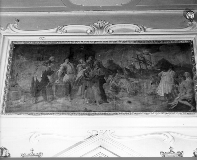 miracolo di San Ranieri reduce dalle Baleari (dipinto) di Del Pace Ranieri (sec. XVIII)