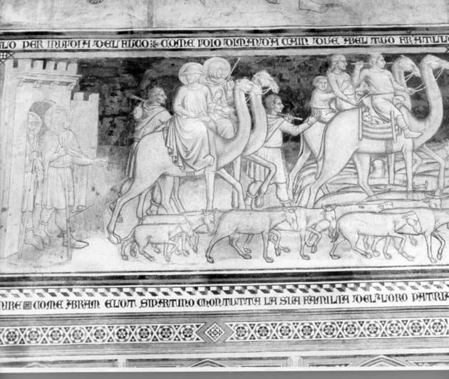 Abramo e Lot lasciano la patria (dipinto) di Martino di Bartolomeo di Biagio (sec. XIV)