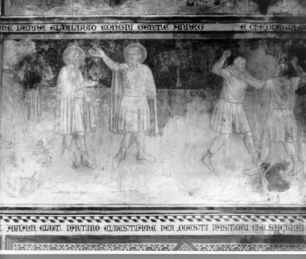 lite tra i pastori di Abramo e di Lot (dipinto) di Martino di Bartolomeo di Biagio (sec. XIV)