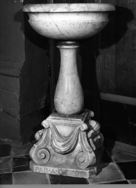 acquasantiera - ambito toscano (sec. XVIII)