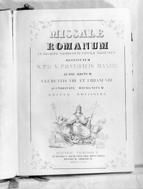 coperta di libro liturgico - bottega torinese (sec. XIX)