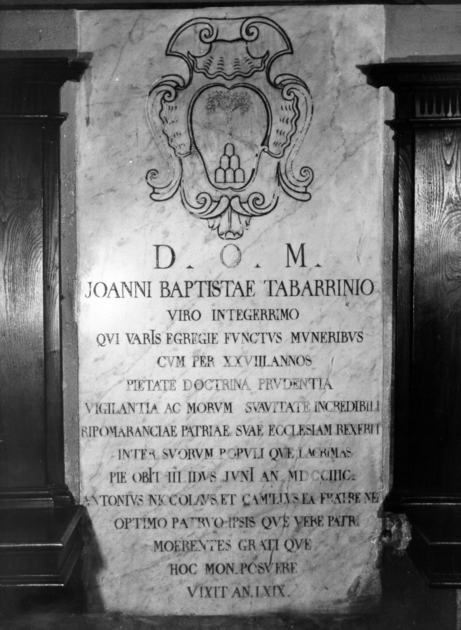 lapide tombale - ambito toscano (sec. XVIII)