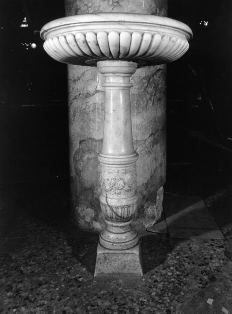 acquasantiera - ambito italiano (seconda metà sec. XVI)